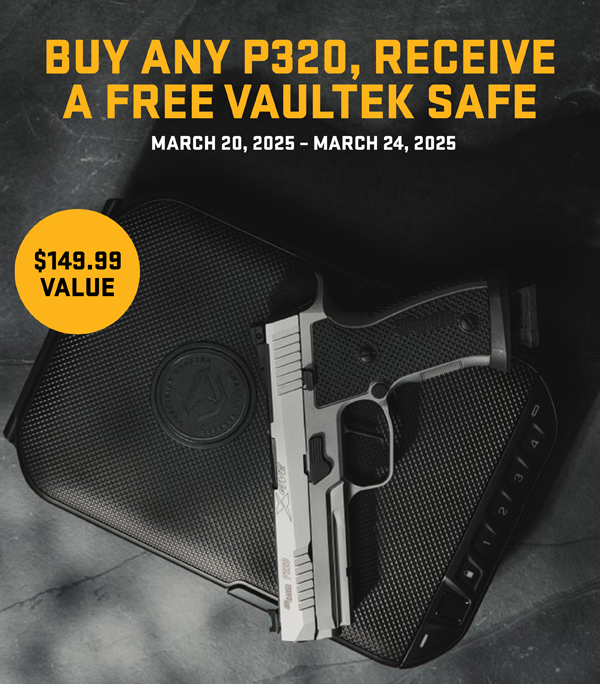 Celebrate P320 Day! Buy a P320 and Get a Free Vaultek Safe