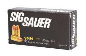 9MM, 147 Grain, Elite Ball, FMJ 50 Count