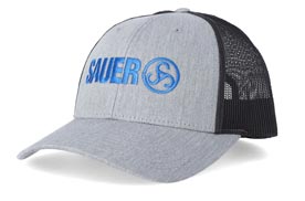 SAUER Logo Snapback Hat, Gray