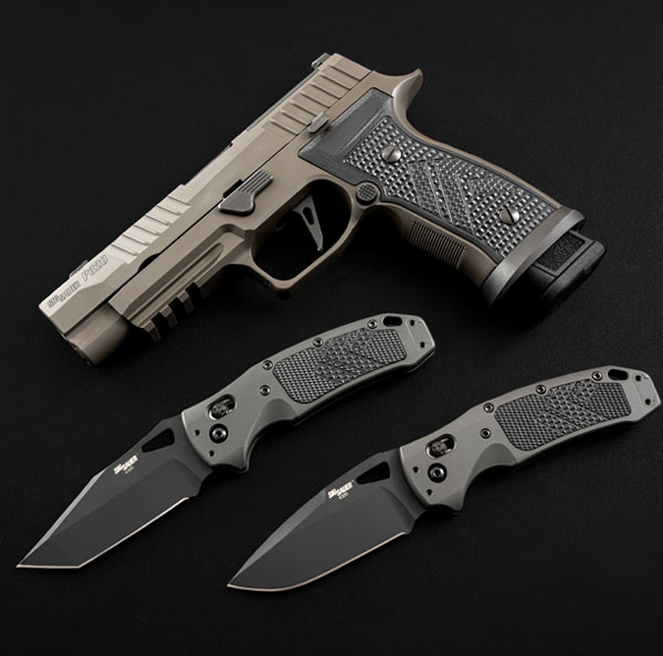 Enter Now for a Chance to Win a P320-AXG LEGION Pistol and a Matching Hogue Knife