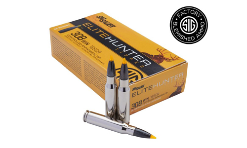 SAVE: 308 WIN, 165 Grain, Elite Hunter Tipped Blemished Ammo