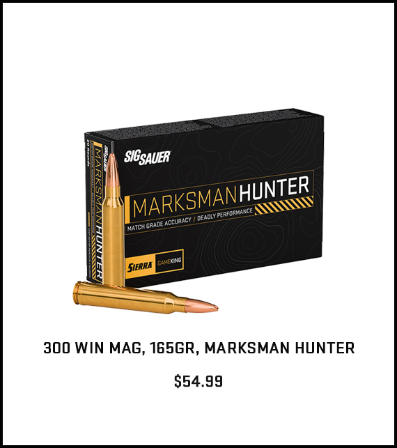300 WIN MAG, 165GR, MARKSMAN HUNTER