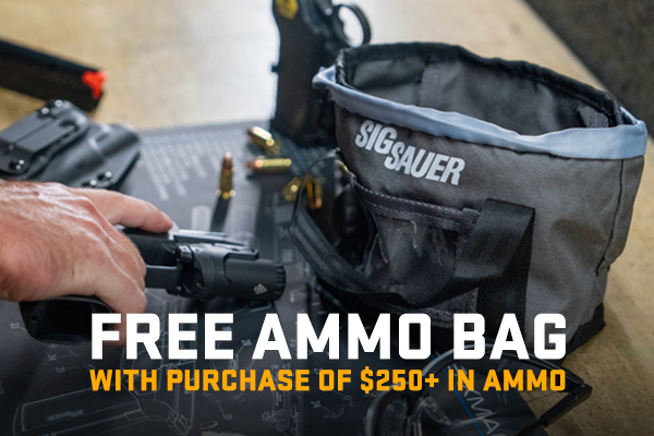 Free Ammo Bag with $250+ Ammo Purchase*