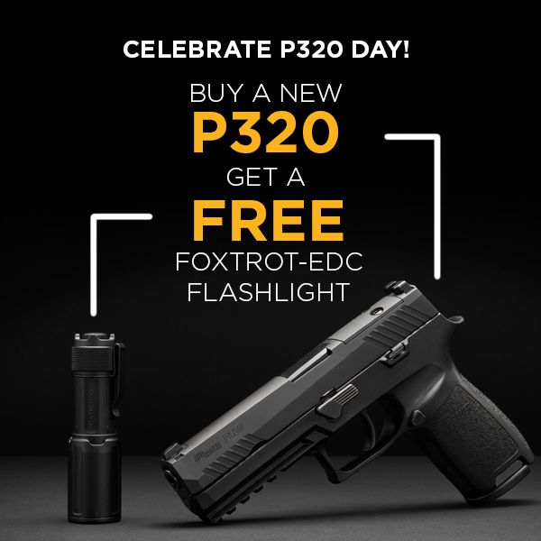 Get a Free FOXTROT-EDC COMPACT Flashlight When You Purchase Any New P320