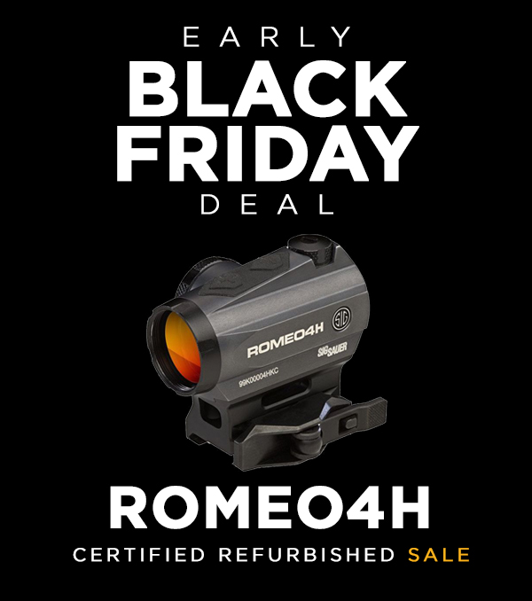 EARLY BLACK FRIDAY DEAL: Save up to $300 on ROMEO4H Red Dot Sight