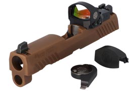 P320 Carry/Compact 9MM, 3.9" Slide, ROMEO1, Coyote Brown