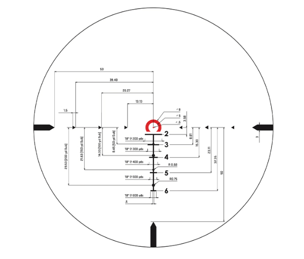 BRAVO RETICLE: 300BLK HORSESHOE DOT