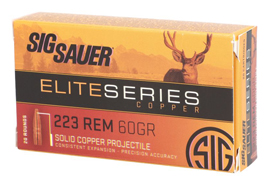 223REM, 60GR, ELITE HUNTING HT Ammo