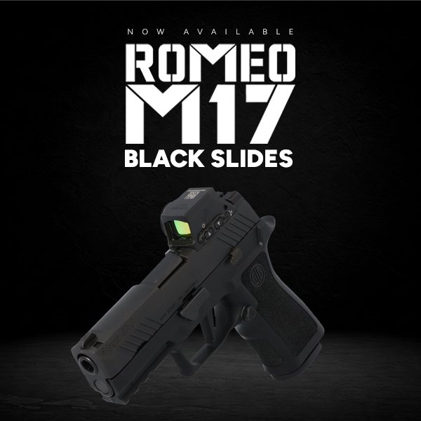 Black ROMEO-M17 Slides: Now Available for the P320-M18