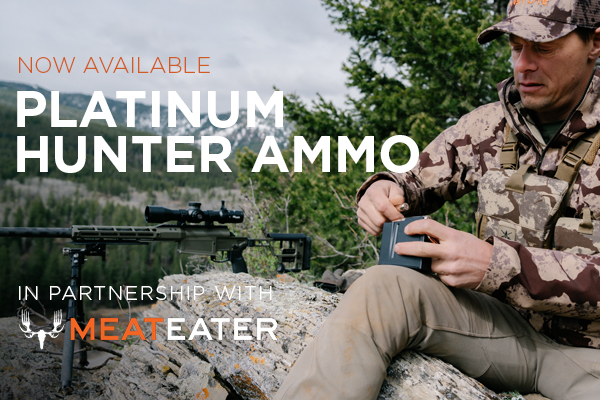 New Platinum Hunter Ammunition Now Available Created in Partnership with the Hunting Experts at MeatEater