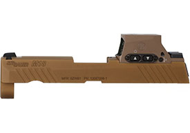 NEW! P320-M18 9MM 3.9" SLIDE ASSEMBLY, ROMEO-M17, COYOTE