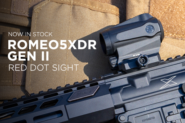 The Next Generation of SIG ELECTRO-OPTICS Best-Selling ROMEO5 Rifle Red Dots is Now in Stock