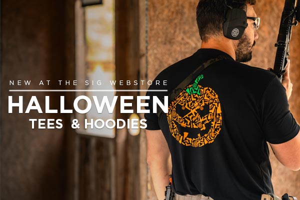 Get in the Spirit of Halloween with these Limited Quantity SIG-O-LANTERN Hoodies and T-Shirts
