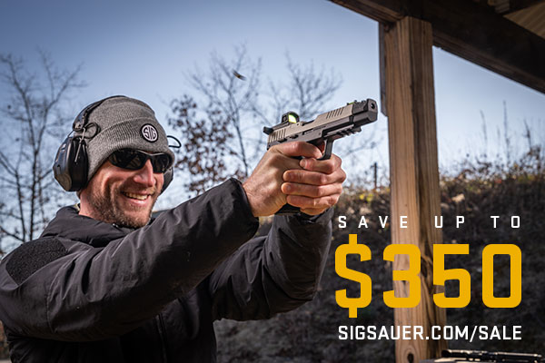 Save up to $350 on our SIG SAUER Sale page