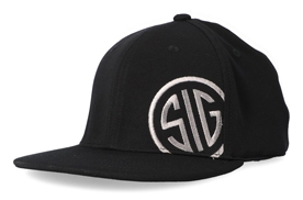 Flat-Brimmed Black Hat