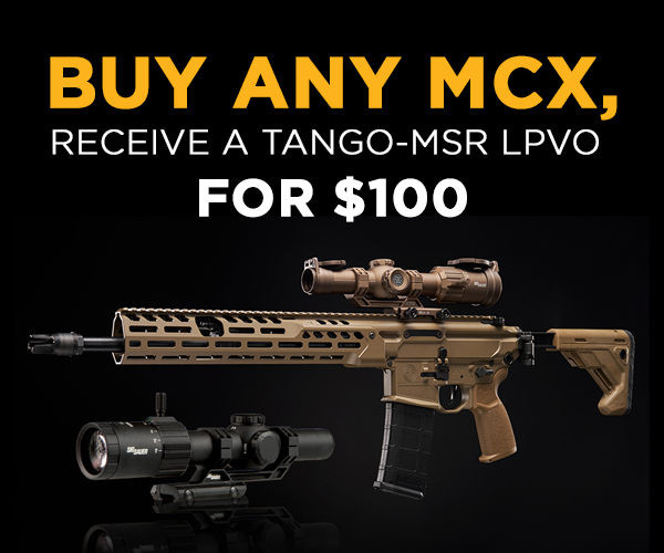 Buy Any MCX and Receive a TANGO-MSR LPVO Riflescope for $100