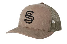 Sauer Mark Snapback Hat, Khaki