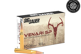 30-06 Springfield, 165GR, Venari Soft Point Hunting-Blemished