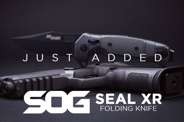 NEW AT THE SIG WEBSTORE: SOG Seal XR Folding Knife and More