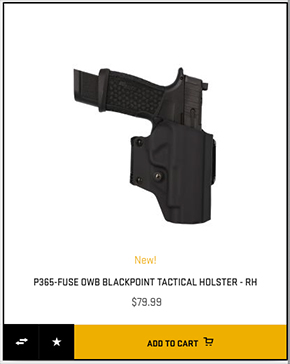 P365-FUSE OWB BLACKPOINT TACTICAL HOLSTER - RH