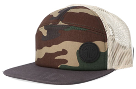 Camo 7-Panel Trucker Hat