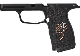 P365X/XL ROSE RUBBER GRIP ENHANCEMENT KIT-BLACK/GOLD